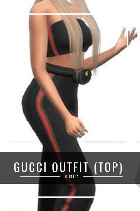 gucci sims 4 crop top|sims 4 gucci outfits.